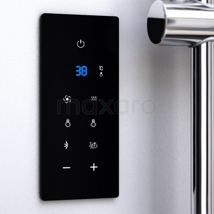 Parní sprchový box Mocoori Modera černá verze 80x80x219cm