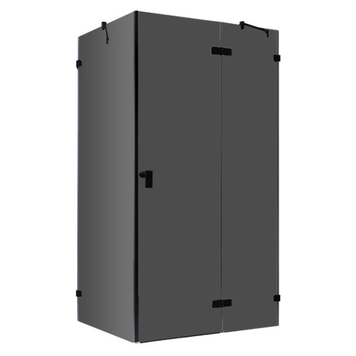 Sprchový kout LAS1200-B černá 120x90 pravá verze
