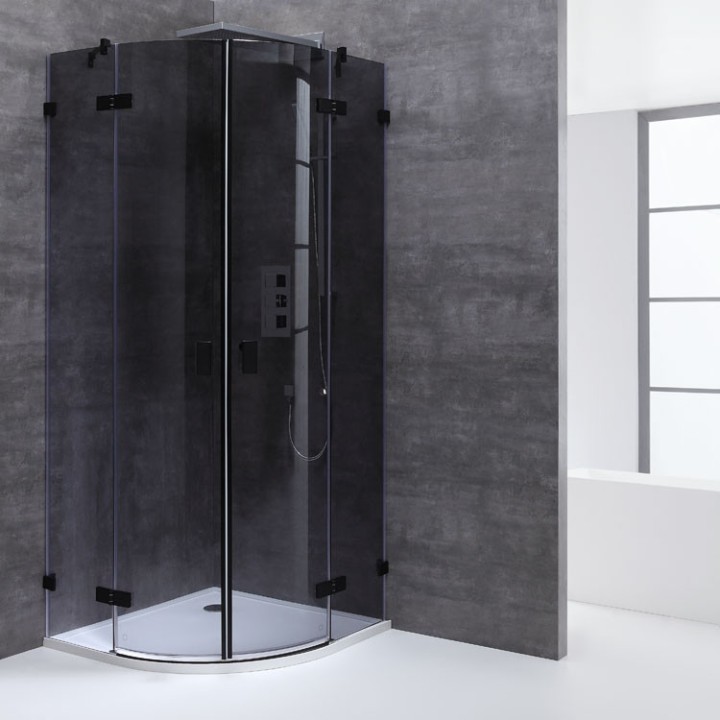 Sprchový kout LAR0901-B černý 90x90
