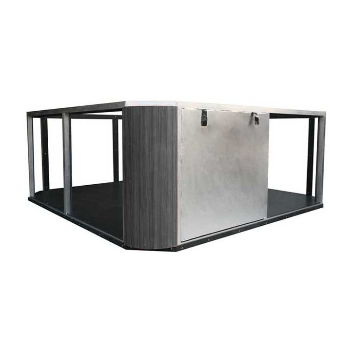 SWIM SPA IN-S06C 580x238 skelet SilverMarble kabinet grau
