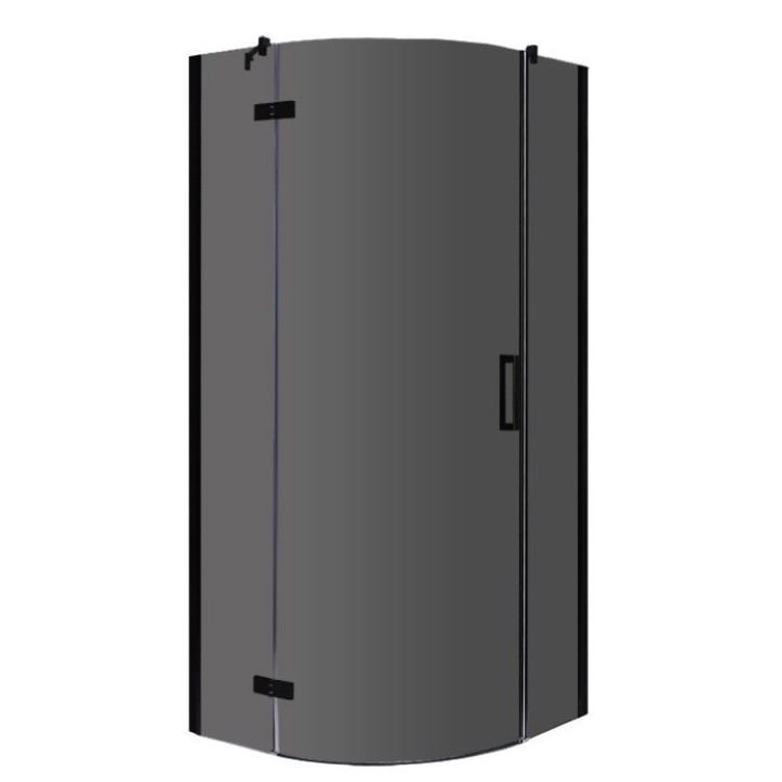 Sprchový kout EAGO AWT LBR0906-B černý 90×90 levé provedení