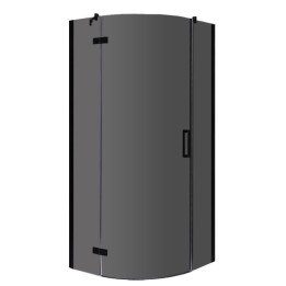 Sprchový kout EAGO AWT LBR1006-B černý 100×100 levé provedení