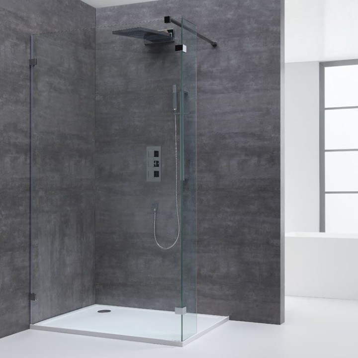 Walk-in sprchová zástěna EAGO AWT LY1001 100×210