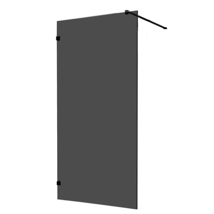 Walk-in sprchová zástěna EAGO AWT LW1000-B černá 100×210