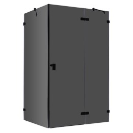Sprchový kout EAGO AWT LAS1500-B černý 150×90 pravé provedení