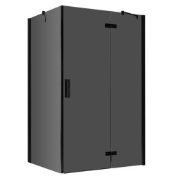 Sprchový kout EAGO AWT LBS1505-B černý 150×90 pravé provedení