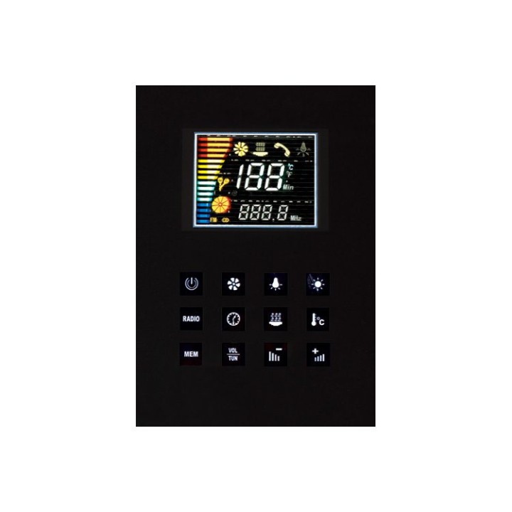 Parní sprchový box EAGO AWT DZ972-1F8 černý 120×95