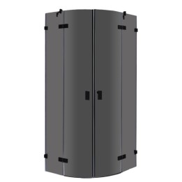 Sprchový kout EAGO AWT LAR0901-B černý 90×90