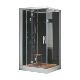 Parní sprchový box EAGO AWT DZ959F8 černý 120×90 levé provedení