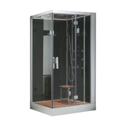 Parní sprchový box EAGO AWT DZ959F8 černý 120×90 pravé provedení