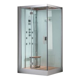 Parní sprchový box EAGO AWT DZ959F8 bílý 120×90 levé provedení