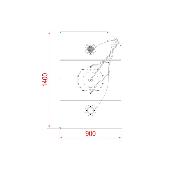 Parní kabina Modera pro 2 osoby | 140×90 cm bílé sklo posuvné dveře obdélníková
