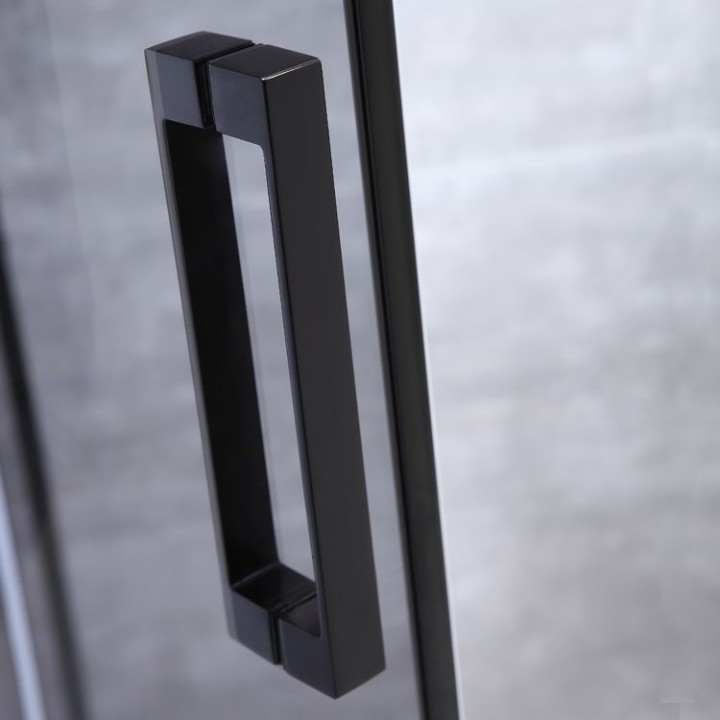 Sprchový kout EAGO AWT LBR0906-B černý 90×90 pravé provedení