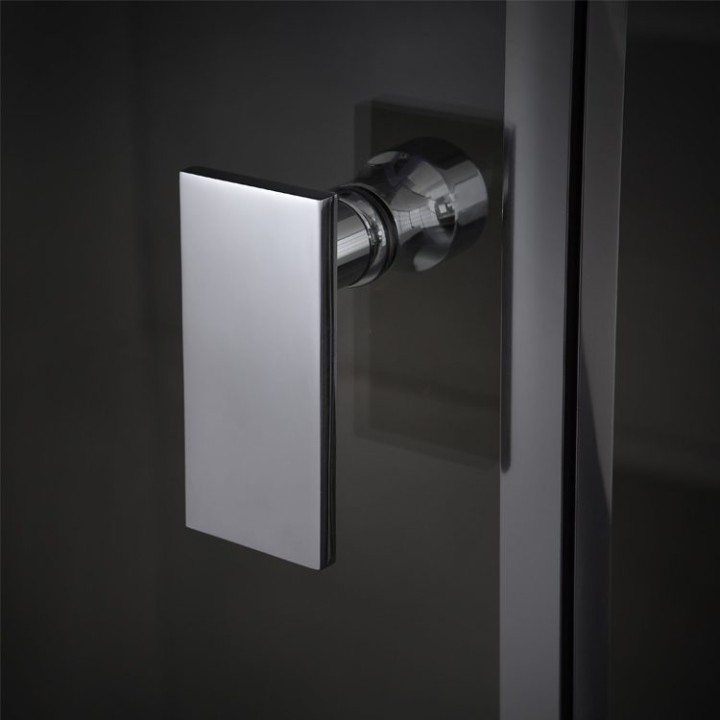 Parní sprchový box EAGO AWT LD109F15 stříbrný 100×100