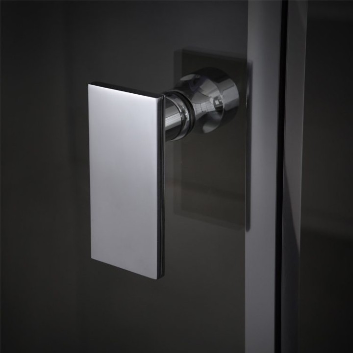 Parní sprchový box EAGO AWT LD206F15 bílý 100×100 levé provedení