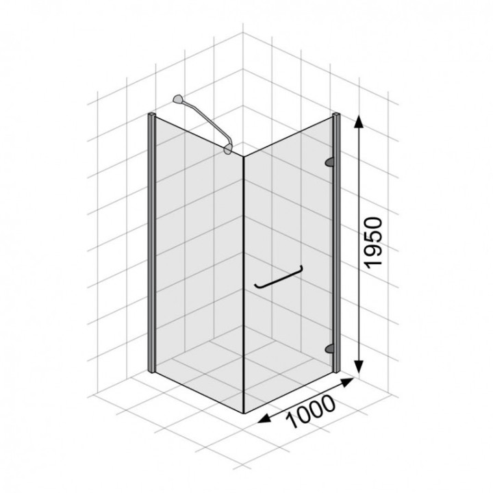 Sprchový kout Mocoori 90x90x195cm 
