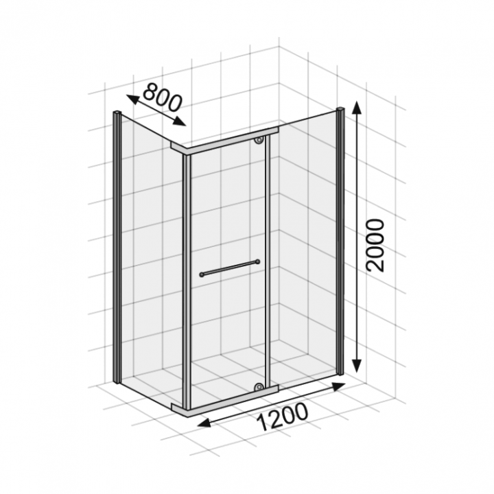 Sprchový kout Mocoori 100x100x200cm 