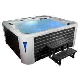 Venkovní vířivá vana EO-SPA SilverMarble / šedá Premium IN-590 250x228x98cm