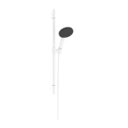 Hansgrohe Raindance Alive Select S - Set sprchové hlavice, tyče a hadice, 3 proudy, EcoSmart, matná bílá 24602700