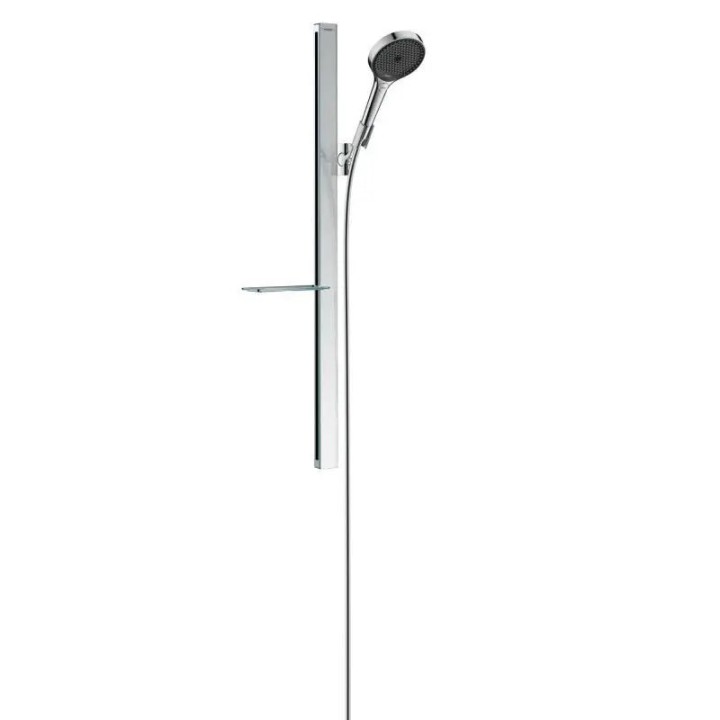 Hansgrohe Rainfinity - Sada sprchové hlavice 130, 3jet, tyče 90 cm a hadice, EcoSmart, chrom 27672000