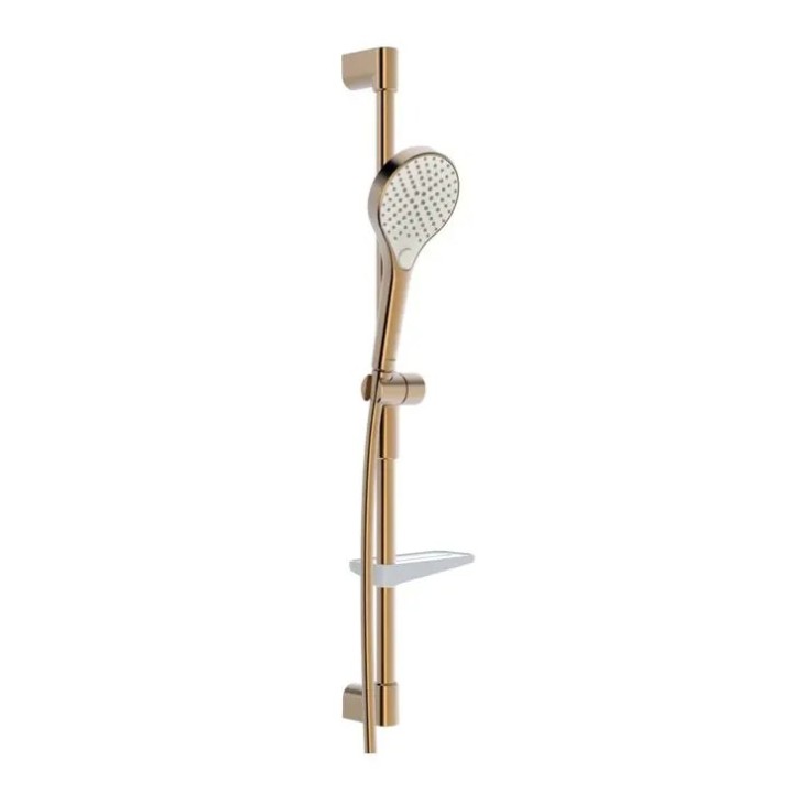 Hansa Viva - Set sprchové hlavice, tyče a hadice, 3 proudy, broušený bronz 4416021081